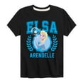 thumbnail image 1 of Frozen - Elsa Collegiate - Toddler And Youth Short Sleeve Graphic T-Shirt, 1 of 5