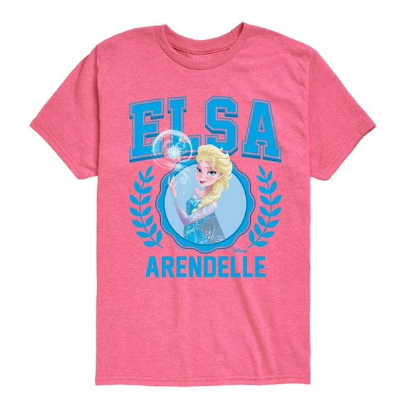 Frozen - Elsa Collegiate - Toddler And Youth Short Sleeve Graphic T-Shirt