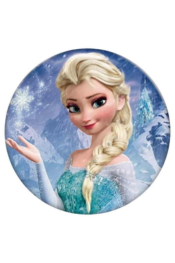 Frozen Elsa Enamel Snap Jewelry Ginger Charm Button, For Interchangeable DIY Customizable Accessories