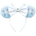 thumbnail image 1 of Frozen Elsa Inspired Minnie Ears , Frozen Mickey Ears, Princess Ears, Elsa Minnie Ears, Elsa Mickey Ears, 1 of 1