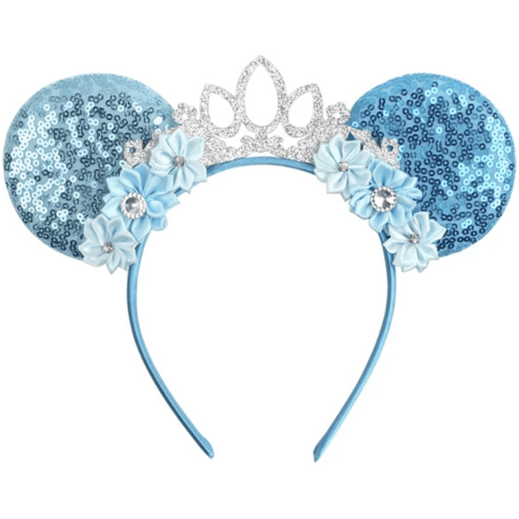 Frozen Elsa Inspired Minnie Ears , Frozen Minnie Ears, Princess Ears, Elsa Minnie Ears, Elsa Mickey Ears