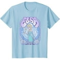 thumbnail image 1 of Frozen Elsa Let It Go Seventies Retro Poster Short Sleeve Youth T-Shirt For Boy Girl Kids Toddler, Light Blue Color, Size L, 1 of 4