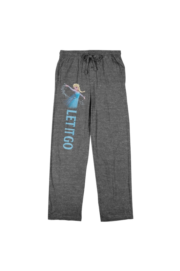 Frozen sleep pant screen print on gray Adult-XL