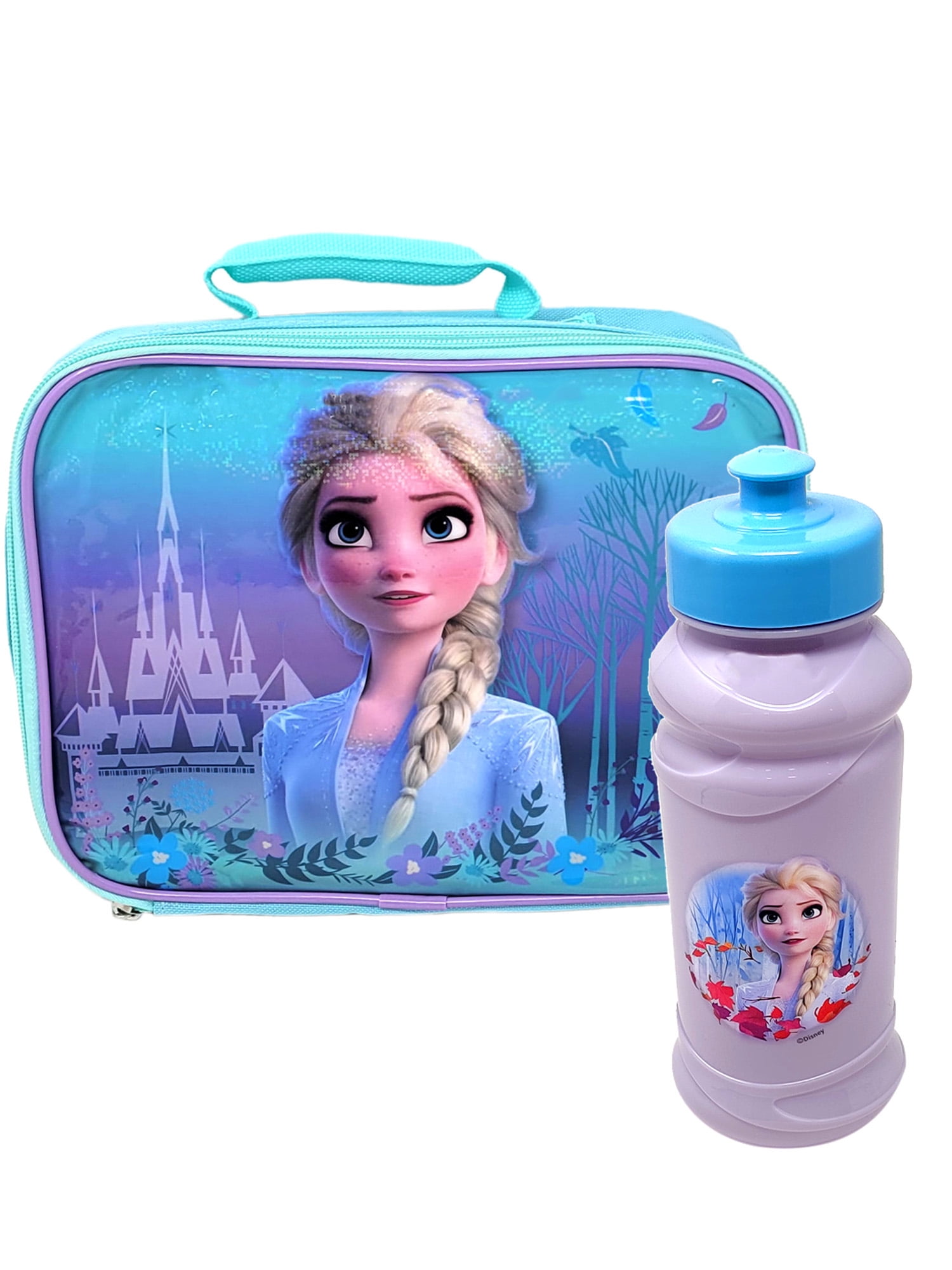 Frozen II 16oz Pull Top Water Bottle Kids Canteen Girls Ages 3 and Up 