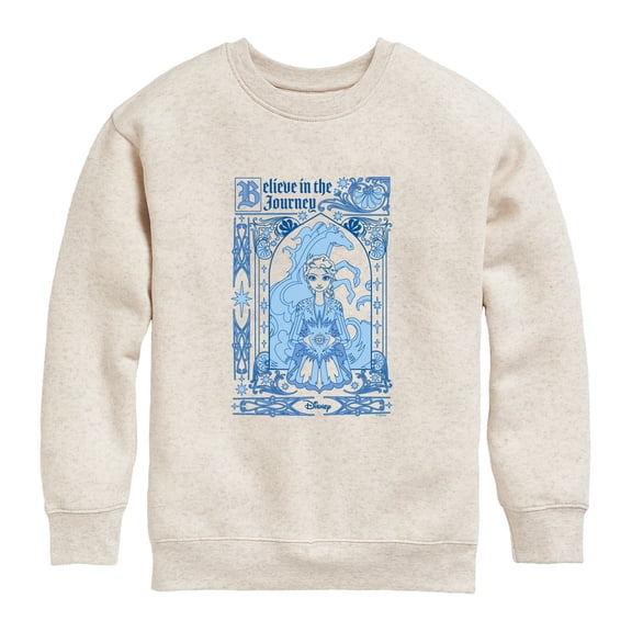 Frozen - Elsa Medieval Design - Youth Boys Crew Fleece Sweatshirt