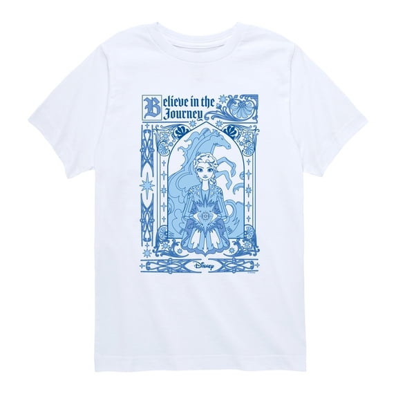 Frozen - Elsa Medieval Design - Youth Boys Short Sleeve Graphic T-Shirt