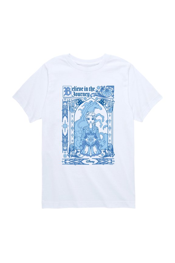 Frozen - Elsa Medieval Design - Youth Boys Short Sleeve Graphic T-Shirt