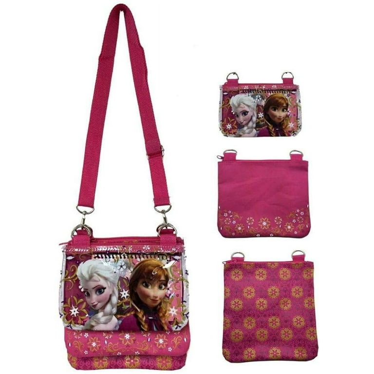 Frozen Elsa Pink Adjustable Strap Messenger Shoulder Cross Purse Bag Walmart