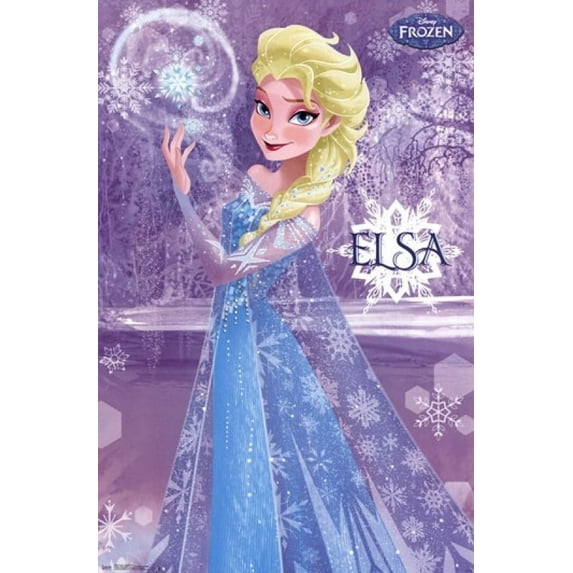 Frozen - Elsa Snowflake Laminated Poster Print (22 x 34)