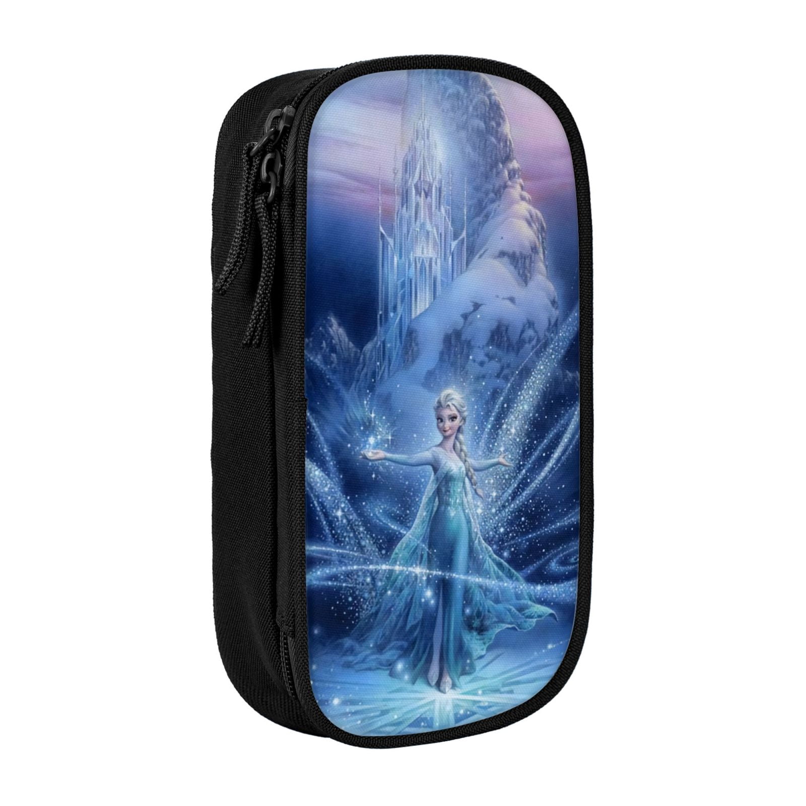Frozen Elsa Snowflake Swirls Princess Pose Pencil Case,Big Capacity ...
