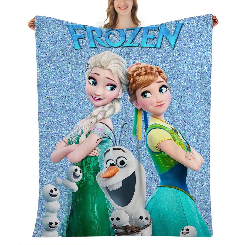 Frozen Anna Blanket Gifts for Women Birthday Gifts Unique Soft Throw Positive Happiness Christmas Baskets for Family Friend Mom Grandma Throw