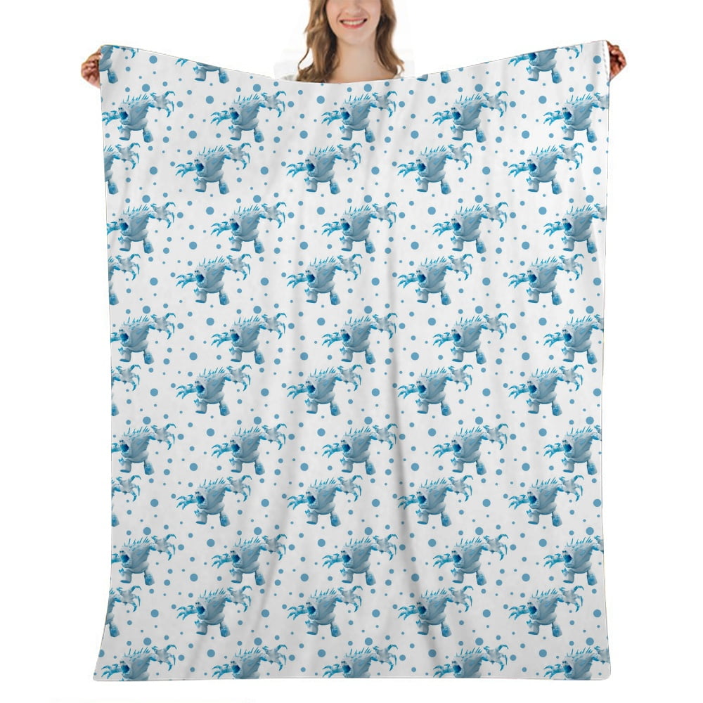 Frozen Elsa Throw Blanket, 52x59 inch, for Sofa Chair Couch Bed Living