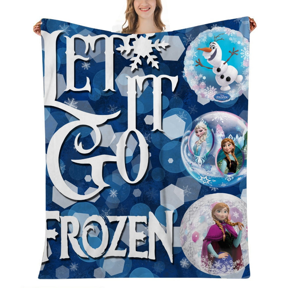 Frozen Elsa Throw Blanket Textured Solid Soft Sofa Couch Decorative