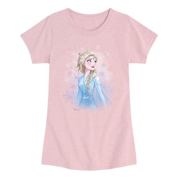Frozen - Elsa - Youth Girls Fitted Short Sleeve T-Shirt