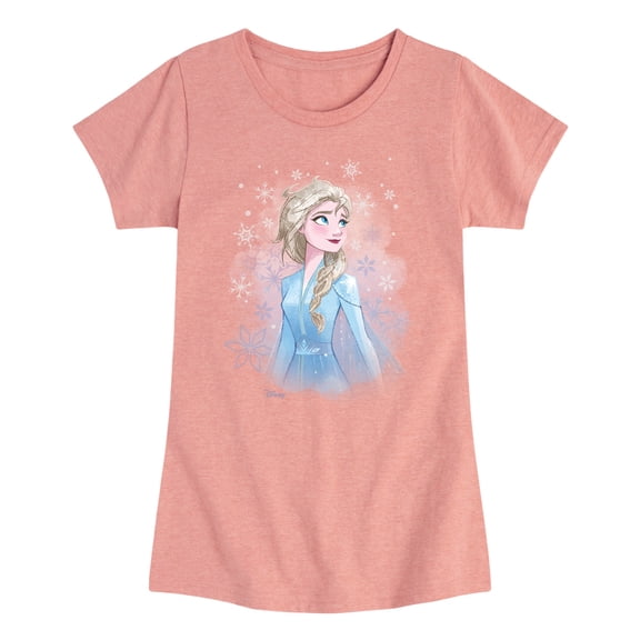 Frozen - Elsa - Youth Girls Fitted Short Sleeve T-Shirt