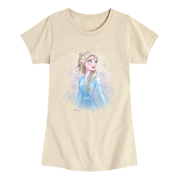 Frozen - Elsa - Youth Girls Fitted Short Sleeve T-Shirt