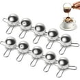 thumbnail image 1 of Frozen Espresso Ball, Coffee Chiller, Stainless Steel Cooling Ice Balls for Enhanced Flavor, Better Tasting, Reusable, Dishwasher-Safe, Fits Most Cups, Includes Stand & Pouch(1pc,A), 1 of 8