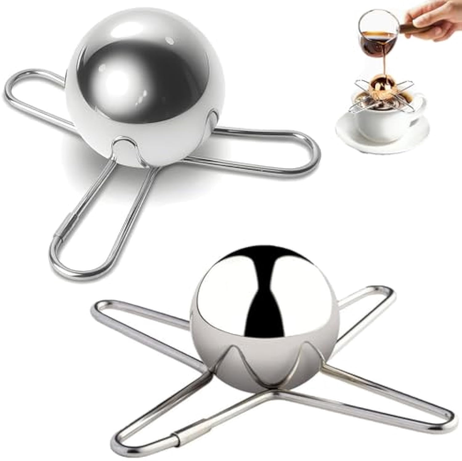 Frozen Espresso Ball, Espresso Cooling Ball, Reusable Coffee Chiller Freezer Balls, Coffee Extract Cooling Tool for Enhanced Flavor, Non-diluting Metal Ice Sphere Chilling Balls (A+B) - Walmart.com