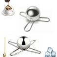 thumbnail image 1 of Frozen Espresso Ball, Frozen Ice Ball for Espresso, Stainless Steel Coffee Cooler, Reusable Extract Chilling Tool, for Instant Cold Brew, Iced Coffee & Smoothies, Gift for Coffee Lovers (Silver-A+B), 1 of 1