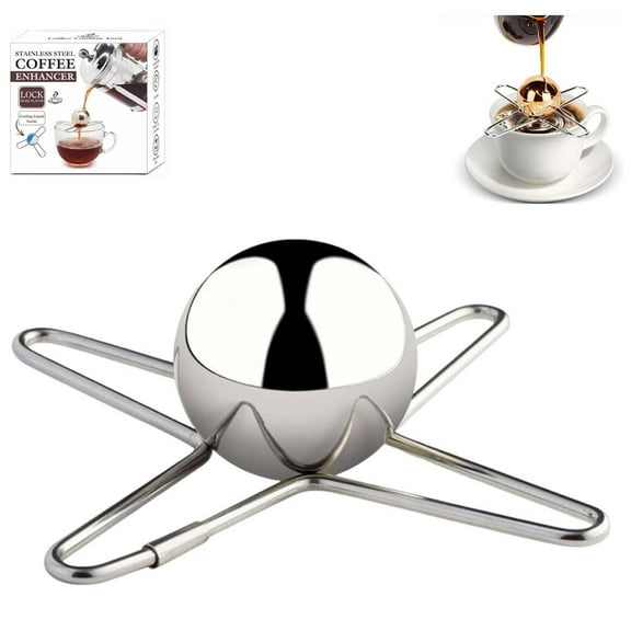 Frozen Espresso Ball for Espresso Coffee, Reusable Stainless Steel Cocktails Chiller Sphere/Ice Rock