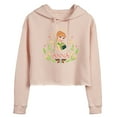 thumbnail image 1 of Frozen - Fall - Anna In A Flower Frame - Juniors Cropped Pullover Hoodie, 1 of 5
