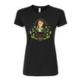 thumbnail image 1 of Frozen - Fall - Anna In A Flower Frame - Juniors Fitted Graphic T-Shirt, 1 of 5