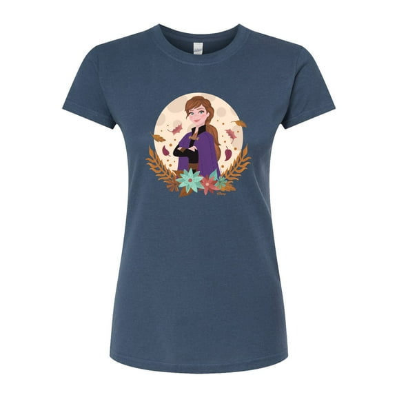 Frozen - Fall - Anna & Leaves - Juniors Fitted Graphic T-Shirt