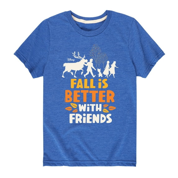 Frozen - Fall Is Better with Friends - Toddler And Youth Short Sleeve Graphic T-Shirt