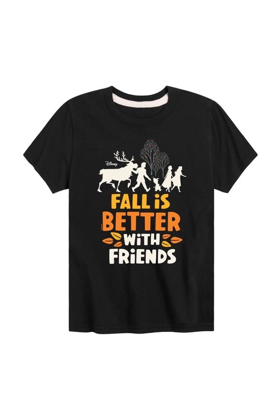 Frozen - Fall Is Better with Friends  - Toddler And Youth Short Sleeve Graphic T-Shirt