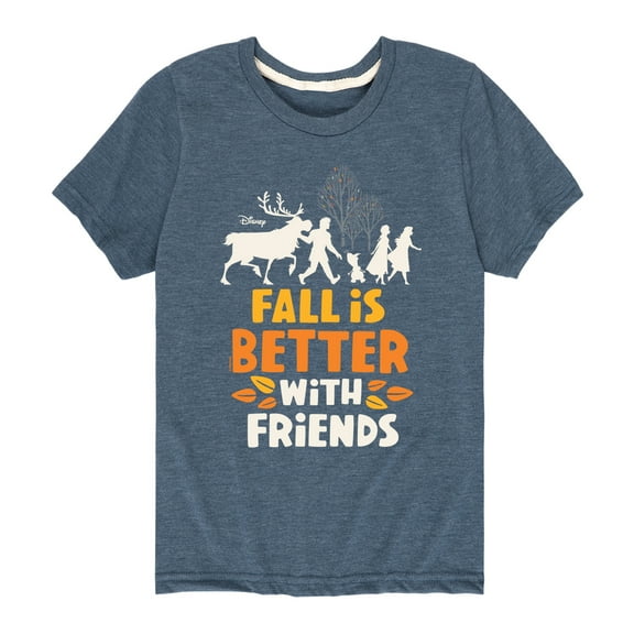 Frozen - Fall Is Better with Friends  - Toddler And Youth Short Sleeve Graphic T-Shirt