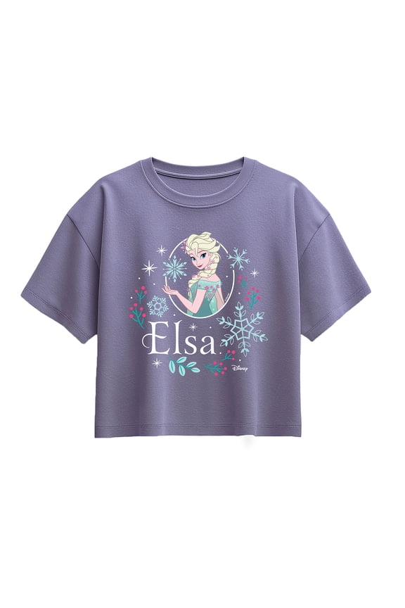 Frozen - Frame With Elsa - Youth Girls Boxy T-Shirt