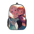 thumbnail image 1 of Frozen Full Print Cartoon Casual Backpack Laptop Backpack Bicycle Travel Hiking Backpack, 1 of 5