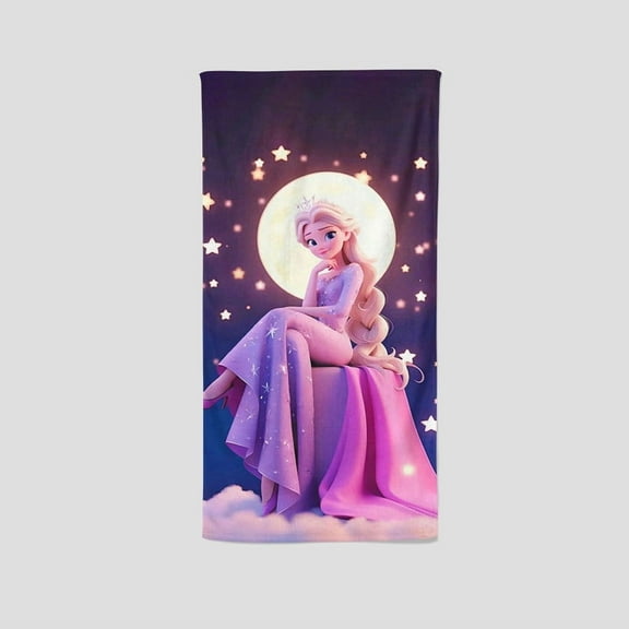 Frozen Girl Elsa's single-sided towel, featuring a unique design, is a perfect gift for fans. Great for gym, yoga, boxing, and sunbathing, it measures 13.8"x28.7"35cm75cm.