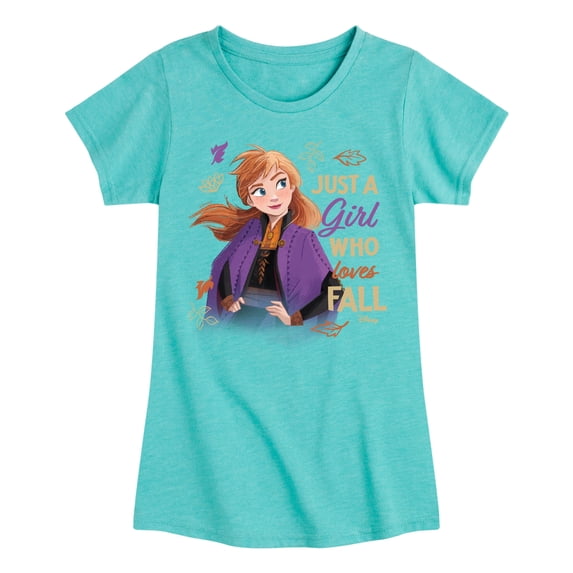 Frozen - Girls' Fitted Short Sleeve Graphic T-Shirt