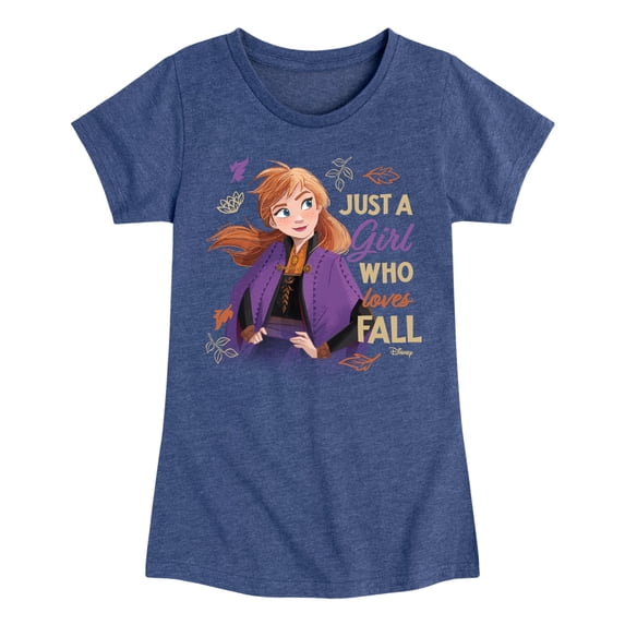 Frozen - Girls' Fitted Short Sleeve Graphic T-Shirt