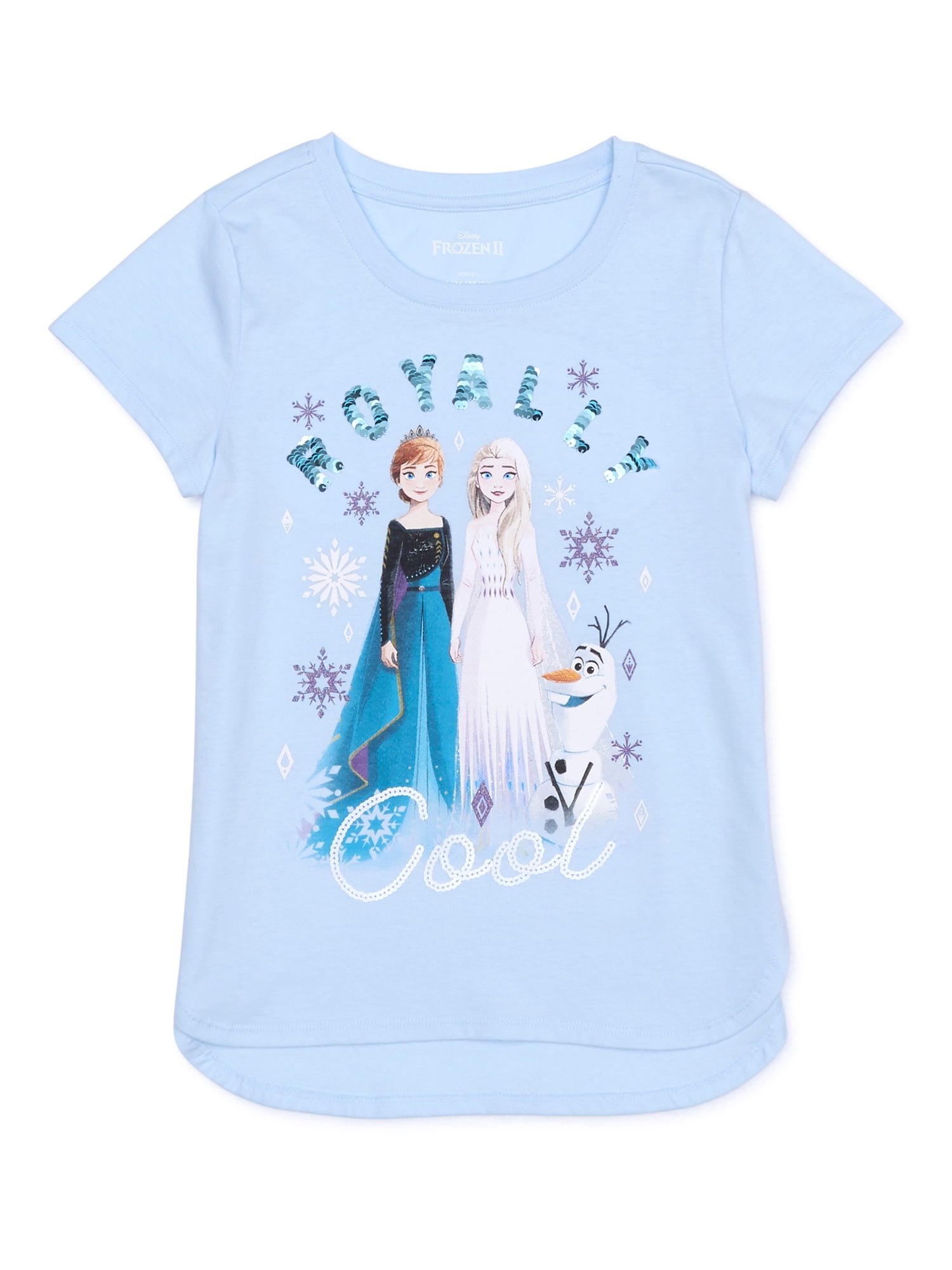 Frozen Girls Short Sleeve Royally Cool T-Shirt, Sizes 4-16