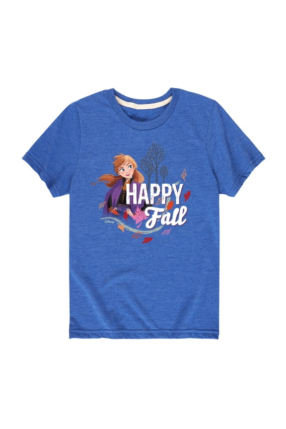 Frozen - Happy Fall - Toddler And Youth Short Sleeve Graphic T-Shirt