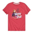 thumbnail image 1 of Frozen - Happy Fall - Toddler And Youth Short Sleeve Graphic T-Shirt, 1 of 5