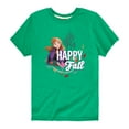 thumbnail image 1 of Frozen - Happy Fall - Toddler And Youth Short Sleeve Graphic T-Shirt, 1 of 5