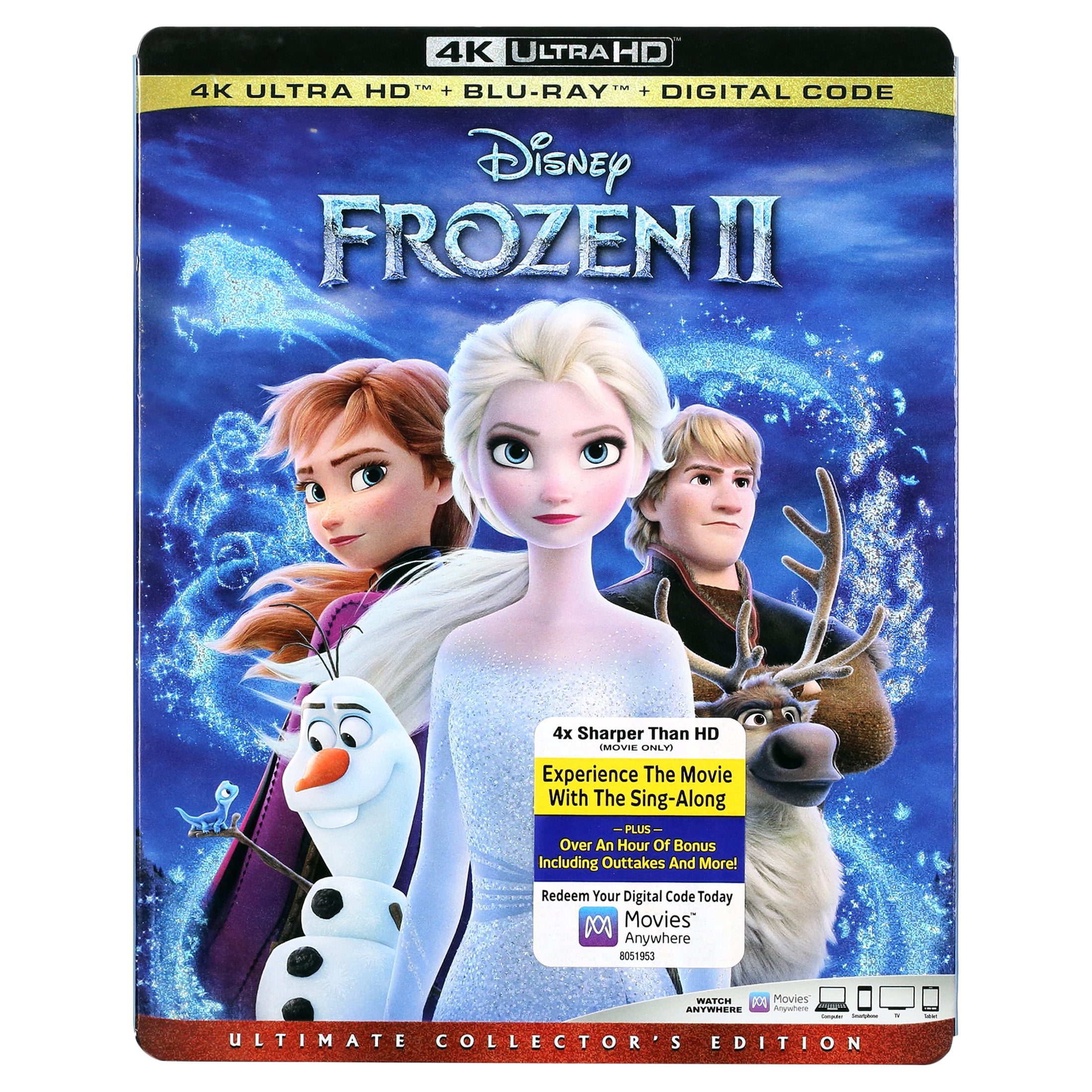 Disney s Frozen II Anna s Adventure 4K Ultra HD Blu ray Digital Copy Kids Family Edition Walmart
