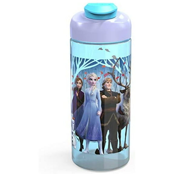 Frozen II Believe in the Journey Blue with Purple & Blue Snap Lid 16.5oz Water Bottle