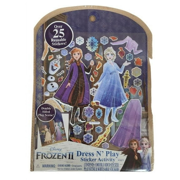 Frozen II Dress N Play Sticker Activity Set With Play Scene and 56 Stickers