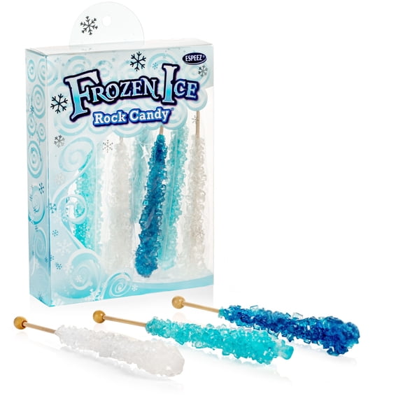 Frozen Ice Rock Candy On a Stick, 10 Ct. Wrapped, 2 Ice Queen Wands