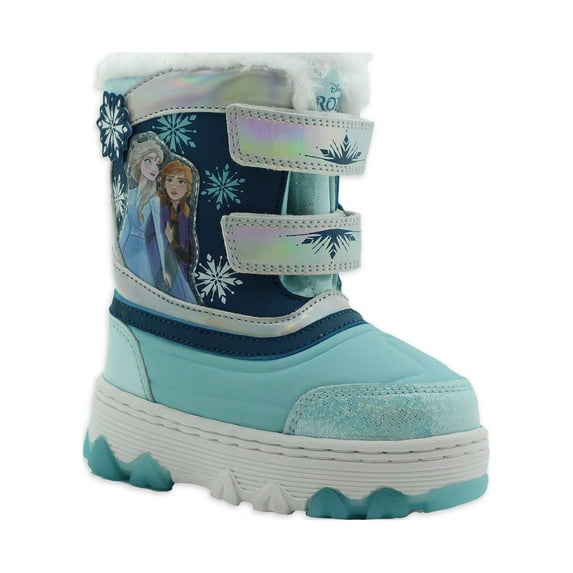 Frozen Icey Anna & Elsa Lighted Winter Snow Boot with Faux Fur Lining (Toddler Girls)