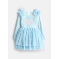 thumbnail image 1 of Frozen, Infant & Toddler Girls Holiday Glitter Mesh Ballerina Dress, Sizes: 12M–5T, 1 of 3