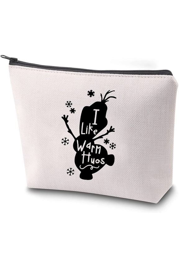 Frozen Inspired Gift I Like Warm Hugs Zipper Pouch Makeup Bag