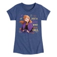 thumbnail image 1 of Frozen - Just A Girl Who Fall - Toddler And Youth Girls Short Sleeve Graphic T-Shirt, 1 of 5