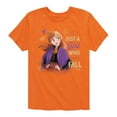 thumbnail image 1 of Frozen - Just A Girl Who Loves Fall - Toddler And Youth Short Sleeve Graphic T-Shirt, 1 of 5