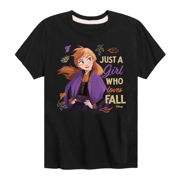 Frozen - Just A Girl Who Loves Fall - Toddler And Youth Short Sleeve Graphic T-Shirt
