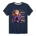 thumbnail image 1 of Frozen - Just A Girl Who Loves Fall - Toddler And Youth Short Sleeve Graphic T-Shirt, 1 of 5